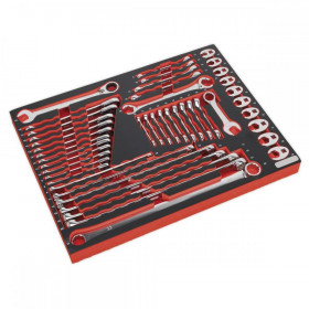 Sealey Tool Tray with Specialised Spanner Set 44pc