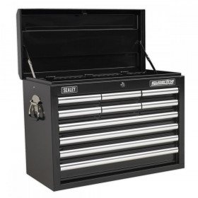 Sealey Topchest 10 Drawer with Ball Bearing Slides - Black