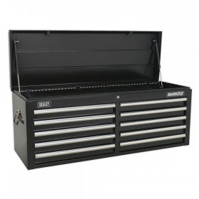 Sealey Topchest 10 Drawer with Ball Bearing Slides - Black