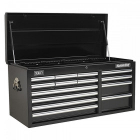 Sealey Topchest 14 Drawer with Ball Bearing Slides Heavy-Duty - Black