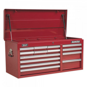Sealey Topchest 14 Drawer with Ball Bearing Slides Heavy-Duty - Red