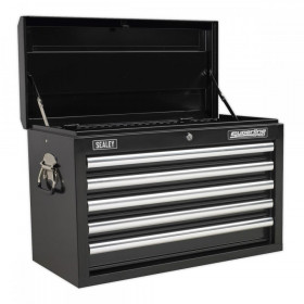 Sealey Topchest 5 Drawer with Ball Bearing Slides - Black