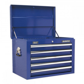 Sealey Topchest 5 Drawer with Ball Bearing Slides - Blue