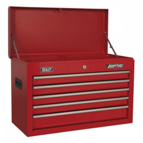 Sealey Topchest 5 Drawer with Ball Bearing Slides - Red