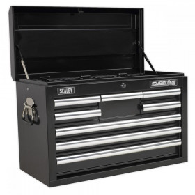 Sealey Topchest 8 Drawer with Ball Bearing Slides - Black