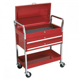 Sealey Trolley 2-Level Heavy-Duty with Lockable Top & 2 Drawers