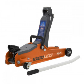 Sealey Trolley Jack 2tonne Low Entry Short Chassis - Orange