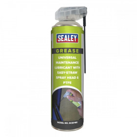 Sealey Universal Maintenance Lubricant with Easy-Straw Spray Head & PTFE 500ml