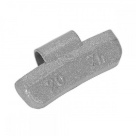 Sealey Wheel Weight 20g Hammer-On Plastic Coated Zinc for Alloy Wheels Pack of 100
