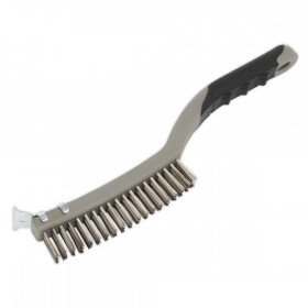 Sealey Wire Brush with Stainless Steel Fill & Scraper