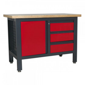 Sealey Workstation with 3 Drawers & Cupboard
