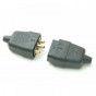 Smj RC3PBC Black Plug & Socket 10A 3-Pin