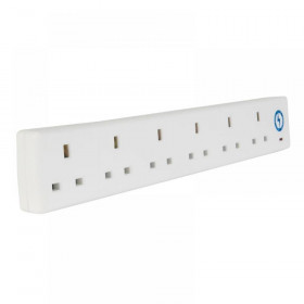 SMJ Extension Lead 240V 6-Way 13A Surge Protection 2m