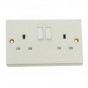 Smj PPSK2GSW Switched Socket 2-Gang 13A Trade Pack
