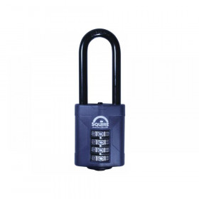 Squire CP50/2.5 Combination Padlock 4-Wheel 50mm Extra Long Shackle 63.5mm