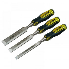 STANLEY FatMax Bevel Edge Chisel with Thru Tang Set, 3 Piece