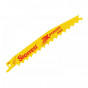 Starrett BT63-5 Bt63-5 Bi-Metal Reciprocating Blade, Wood Tapered 152Mm 3 Tpi (Pack 5)