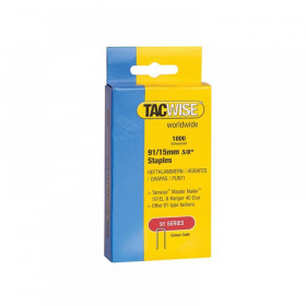 Tacwise 91 Narrow Crown Staples 40mm - Electric Tackers (Pack 1000)