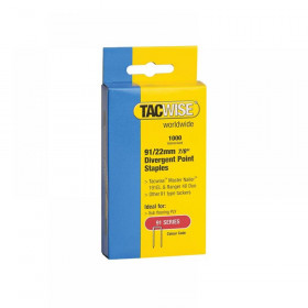 Tacwise 91 Series Divergent Point Staples Range