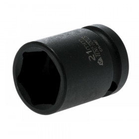 Teng Tools Impact Socket Hexagon 6-Point 1/2in Drive 21mm