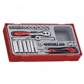 Teng Tools TT1435 4-13mm Socket Set, 35 Piece - 1/4in Drive