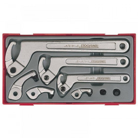 Teng Tools TTHP08 Hook & Pin Wrench Set, 8 Piece