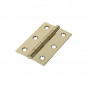 Timco 434701 Butt Hinge - Fixed Pin (1838) - Electro Brass 75 X 50