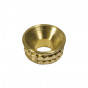 Timco 725174 Knurled Inset Screw Cups - Solid Brass To Fit 4.8, 5.0 Screw TIMpac 8