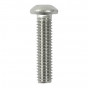 Timco 612BUTSSX Socket Screws - Button - A2 Stainless Steel M6 X 12 Bag 10