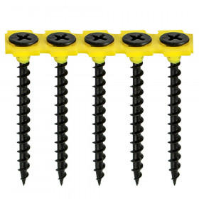 TIMco Collated C/Drywall Screw - BLK 3.5 x 35 Tub 1000
