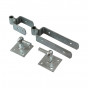 Timco DSFH300G Double Strap Hinge Set With Hook On Plate - Hot Dipped Galvanised 300Mm Plain Bag 1