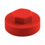 Timco 1604E53CAP Hex Head Cover Caps - Poppy Red 16Mm