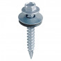Timco ZDS100W16 Slash Point Screws - Hex - For Timber - Zinc - With Epdm Washer 6.3 X 100 Bag 100