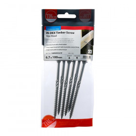 TIMco In-Dex Timber Screw HEX-A4 S/S Range