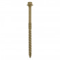 Timco 175IN Timber Frame Construction & Landscaping Screws - Hex - Exterior - Green Organic 6.7 X 175 Box 50