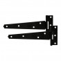 Timco LTH10BB Pair Of Light Tee Hinges - Black 10in