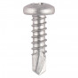 Timco 130SS Window Fabrication Screws - Pan - Ph - Self-Tapping - Self-Drilling Point - Martensitic Stainless Steel & Silver Organic 4.2 X 13