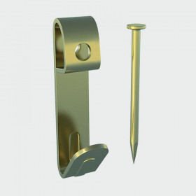 TIMco Picture Hook & Nails - E/Brass Range