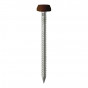 Timco PP30BR Polymer Headed Pins - A4 Stainless Steel - Mahogany 30Mm Box 250