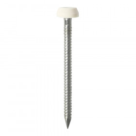 TIMco Polymer Headed Pin - White 25mm Box 250