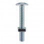 Timco 0512RB Roofing Bolts With Square Nuts - Zinc M5 X 12 Box 200