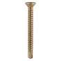 Timco 123Y Window Fabrication Screws - Countersunk - Ph - Self-Tapping - Self-Drilling Point - Yellow 3.9 X 25