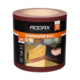 TIMco Sandpaper Roll Red P120 115mm x 10m Roll 1