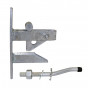 Timco SLCG Self Locking Gate Catch With Cranked Striker - Hot Dipped Galvanised  120Mm Plain Bag 1