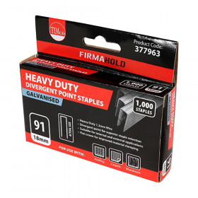 TIMco Staples HD Divergent - Galv 18mm Pack 1000