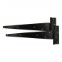 Timco STH14B Pair Of Strong Tee Hinges - Black 14in