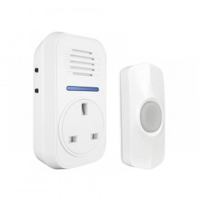 Uni-Com Smart Plug-Through Flashing Door Chime