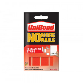 UniBond No More Nails Permanent Pads 19mm x 40mm (Pack of 10)