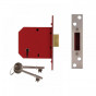 Union Y2101-PL-2.50 2101 5 Lever Mortice Deadlock Satin Brass Finish 65Mm 2.5In Visi