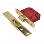 Union Y2100S-PL-2.5 Strongbolt 2100S Bs 5 Lever Mortice Deadlock 68Mm 2.5In Satin Brass Visi